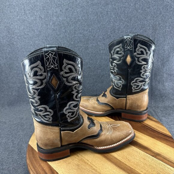 JB Dillon Reserve Men Size 6.5D Brown Leather Western Cowboy Boots JBR2002 W Box - Picture 6 of 11